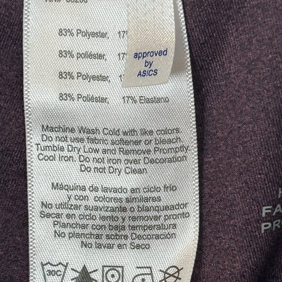 ASICS Women's Capri Leggings Size Medium Burgundy / Wine New with tags | Running - Picture 5 of 6